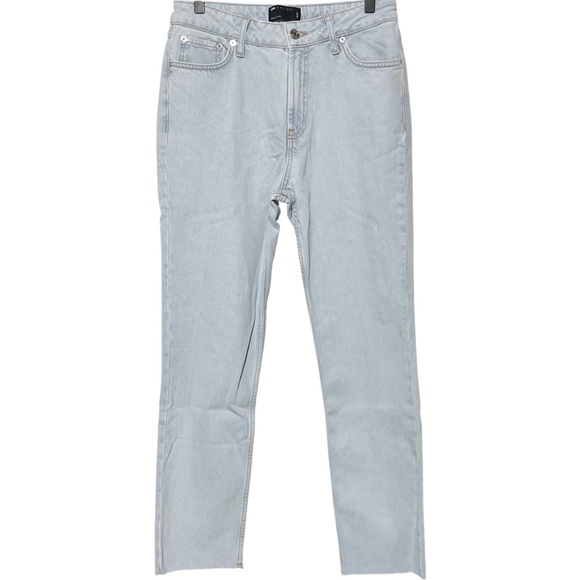 New ASOS Design Raw Hem Skinny Jeans Vintage Light Wash Stretch Denim Size 28 - Picture 1 of 16